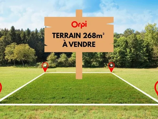 Terrain 268 m²