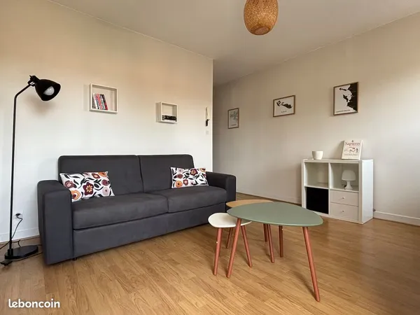 T1 bis meublé Tasdon . 24 m2 . Parking privé