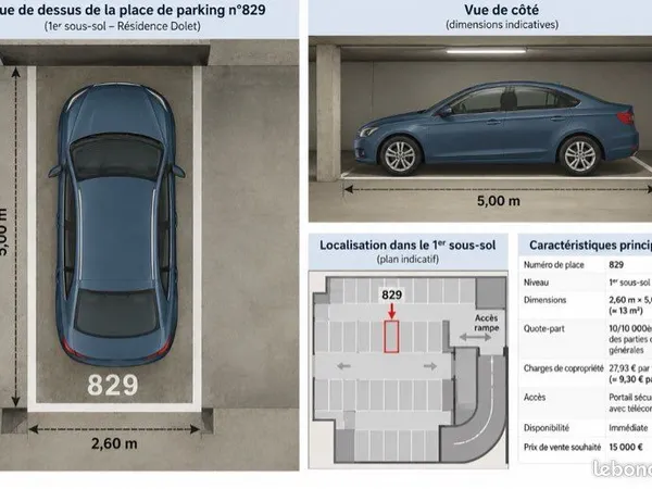 Place de parking résidence Dolet Alfortville