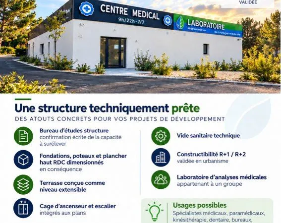Vente droit à bâtir en surélévation R+1 et R+2