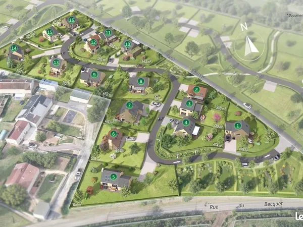 Terrain 356 m² Lillebonne