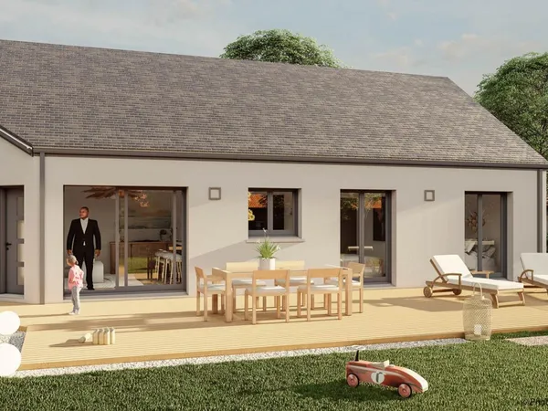 Terrain + maison 72 m²