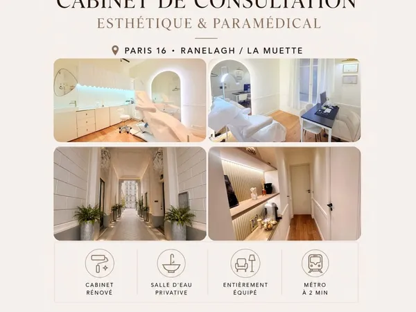 Cabine esthétique à louer Paris 16-Coworking beauté - location