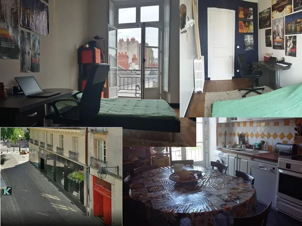 Loue chambre 11m² centre Nantes