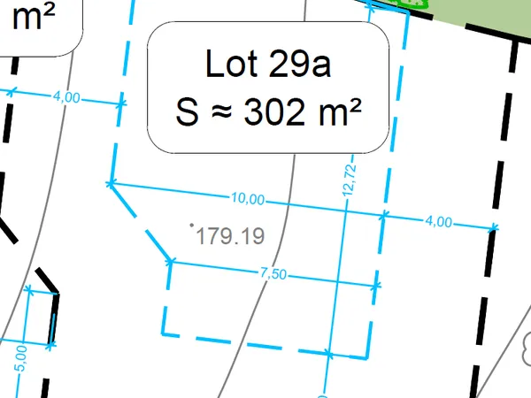 Terrain 302 m²