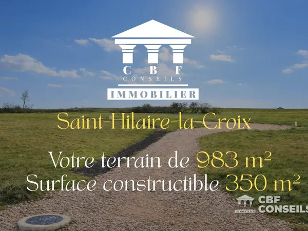 Terrain en individuel 983 m²
