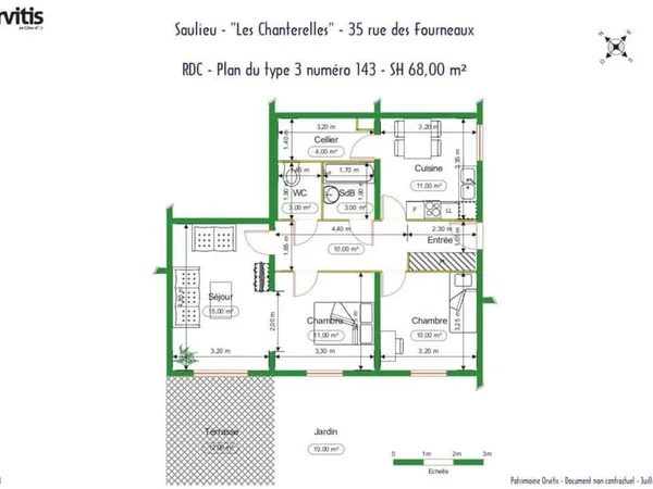 À louer - Appartement T3 à Saulieu