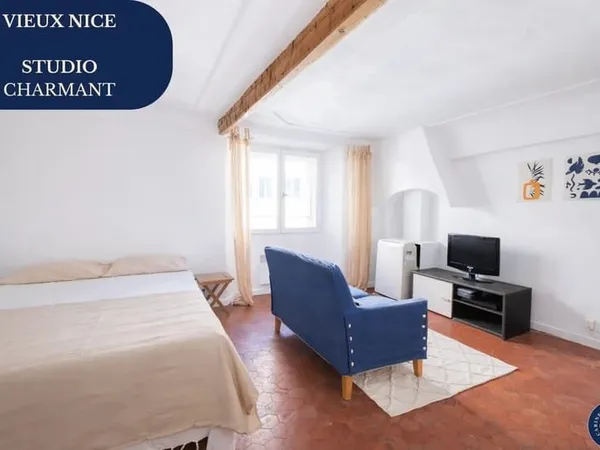 Studio de charme - Vieux Nice - Calme & fort potentiel locatif