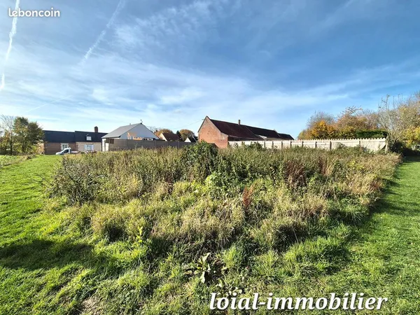 Haudivillers Terrain à Vendre plat avec accès voiture Orientation Sud-ouest a voir rapidement