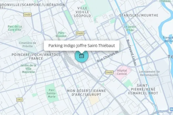 Place de parking parking Joffre st Thiebaut Nancy Gare