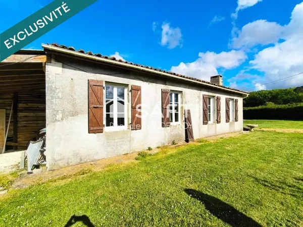 137 m² DE PLAIN-PIED, 1700 M² TERRAIN CLOS A TUGERAS SAINT-MAURICE