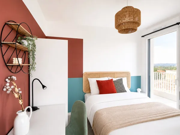 Belle chambre de 10 m² avec terrasse près de Lyon