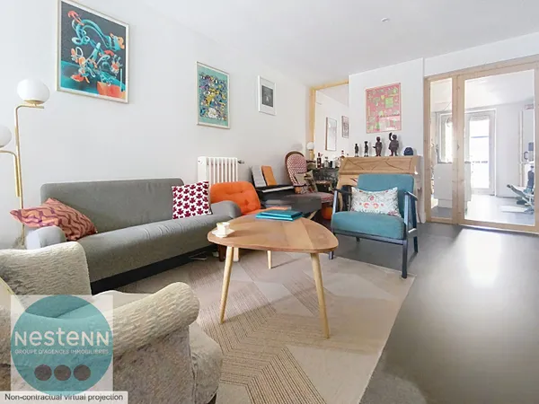Maison de ville des années 30 rénovée en 2017 - 4 pièces Saint-Marceau / Cigogne Orléans 110 m2 et s