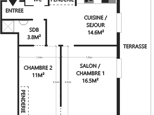Vends usufruit viager appartement