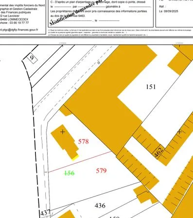 Terrain constructible ronchin 680m2
