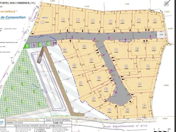 Terrain en individuel 382 m²