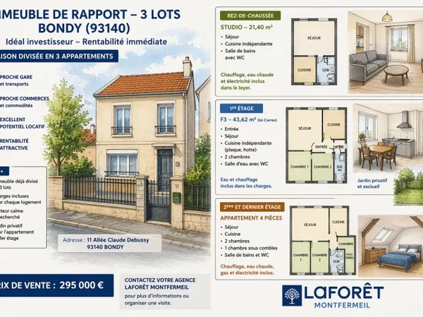 Immeuble de rapport 8 pièces 110 m²