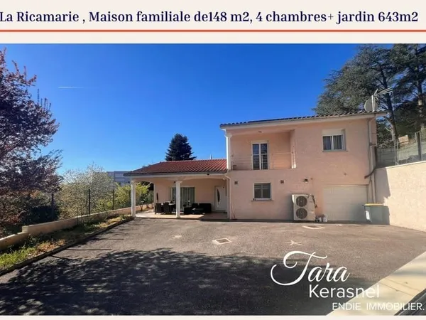 Maison familiale de 148 m2 -Vue dégagée sur les hauteurs de la Ricamarie