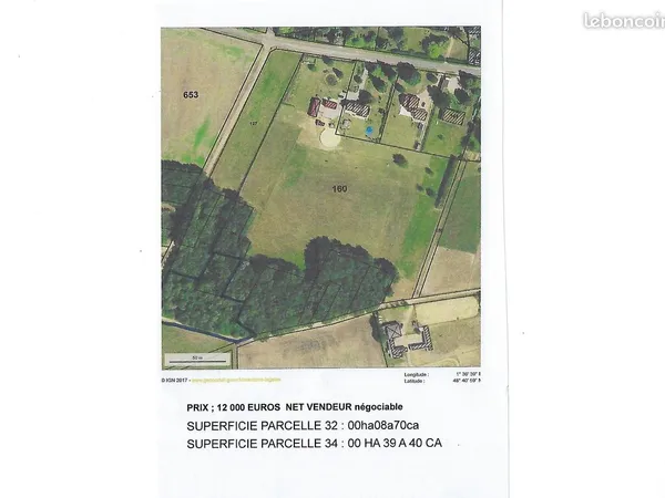 Terrain a vendre