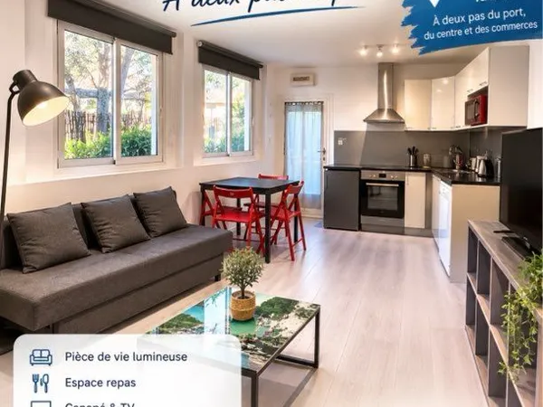 T2 meublé 28 m2 a deux pas du port