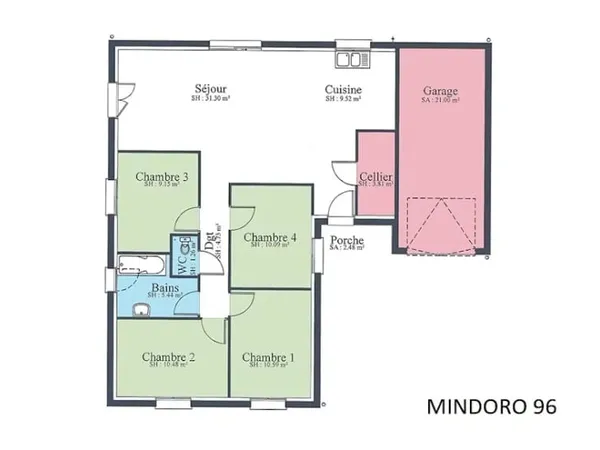 Maison neuve 4 pièces 90 m²