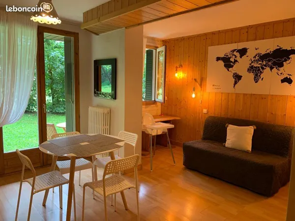 Grand studio jardin Chamonix centre