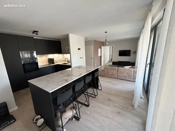 Reims centre - appartement 2 pièces 56,4 m² - 2 loggias - parking securisee