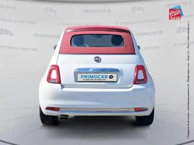 Fiat 500 1.2 8v 69ch lounge dualogic cabriolet — photo 7