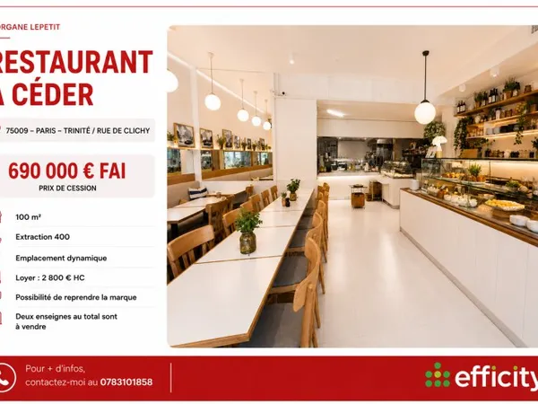 Fonds de commerce 100 m²