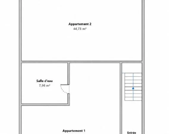 Appartement 1 pièce 45 m²