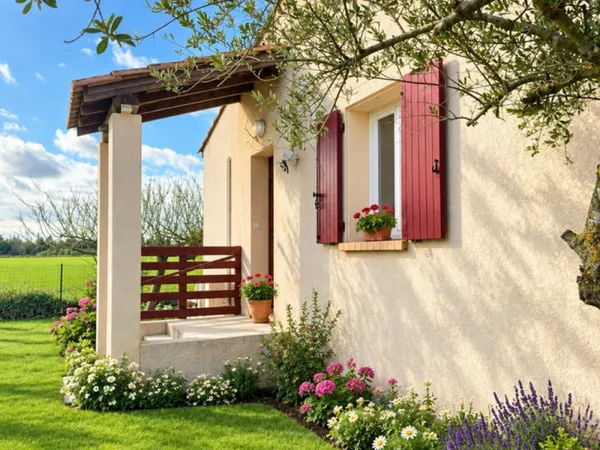 Villa de plain-pied non mitoyenne sur un terrain de 410m²