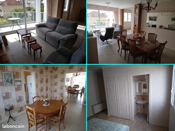 Appartement traversant 106 m² - Royan Centre Marché - Particulier à Particulier