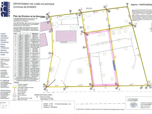 Terrain 600 m²