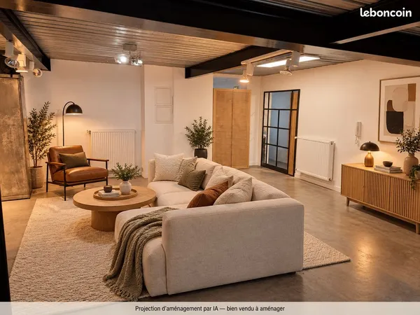 Lille Bois-Blancs - Loft de 125 m² avec mezzanine à aménager - Vente directe