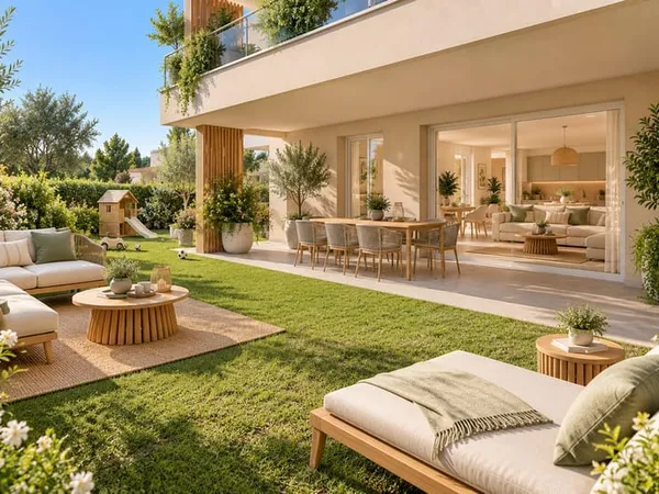 T4 de 80m² - GRAND JARDIN de 145m² - EXPOSEE SUD