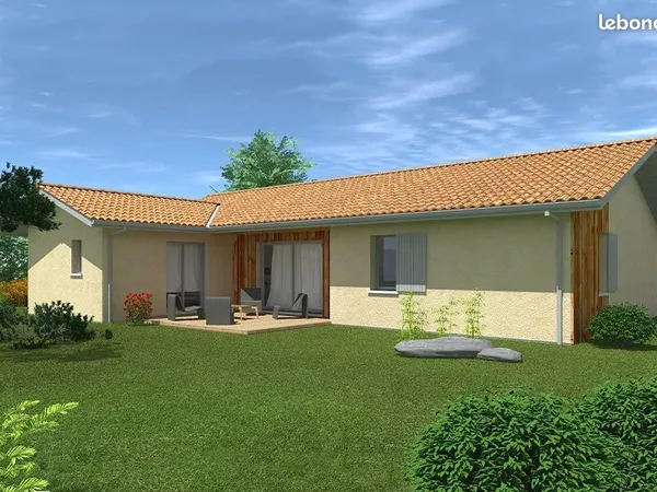 Maison neuve de 119.65 m² sur un terrain de 930m2 à SANGUINET (40)