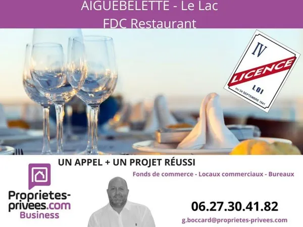 Aiguebelette Le Lac - BAR, RESTAURANT 350 COUVERTS AVEC GRANDE TERRASSE , Emplacement N°1