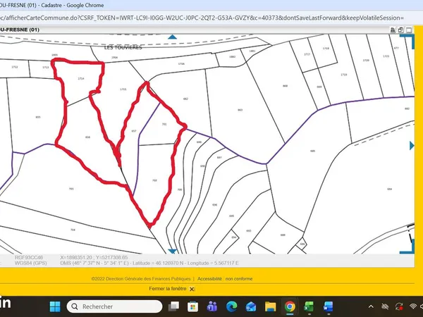Parcelles forestières total 27 000m²