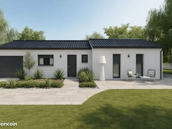 Maison de 88.47 m² sur un terrain de 1549 m² à MONTAMISE en VIENNE (86)