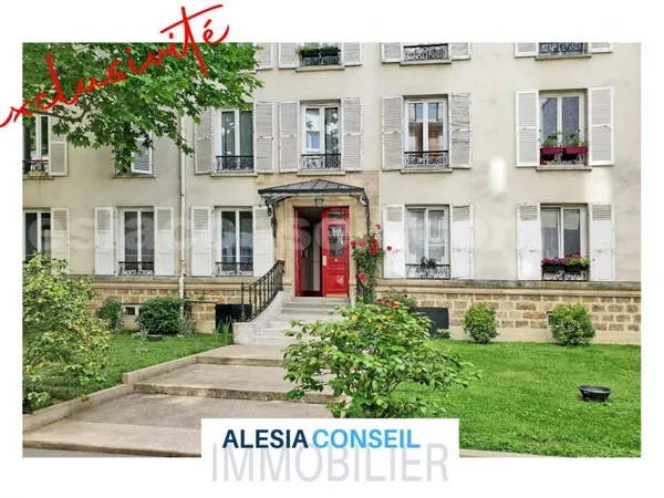 2 Pièces 46m2 loué meublé sur JARDINS entre ALESIA et Porte d'Orléans