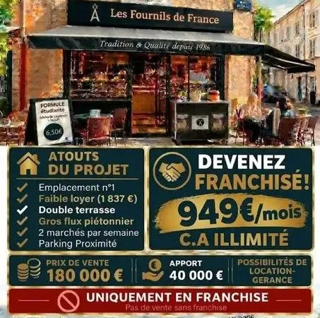 Terminal de cuissons - Point Chaud sous enseigne -Les fournils de France