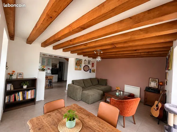 Maison 3 chambres + jardin clos