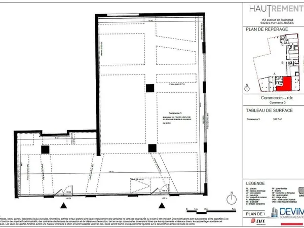 Local commercial 7 pièces 413 m²