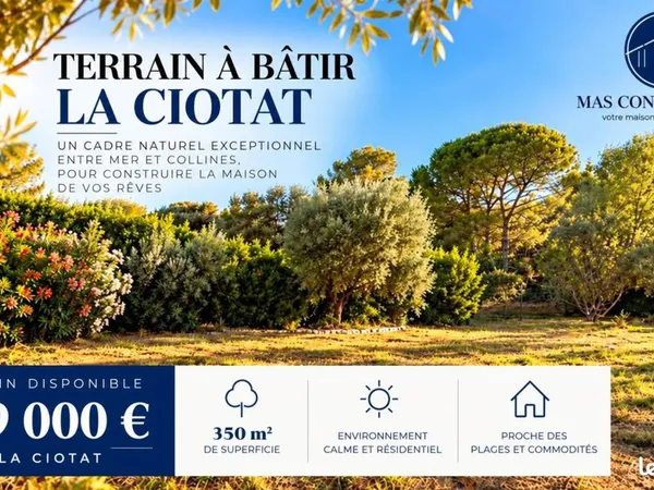 Terrain 350 m² La Ciotat