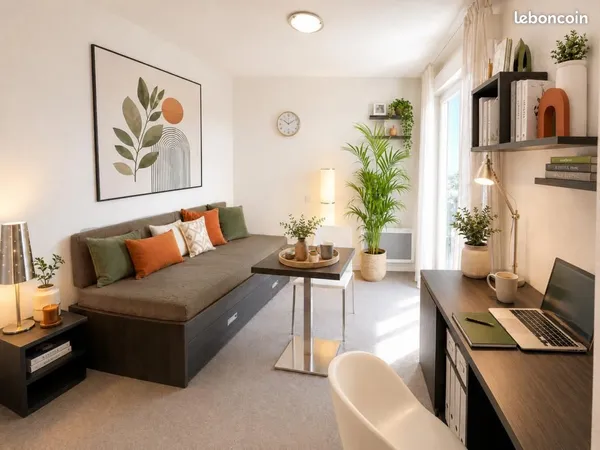 Studio 1 pièce 21 m²