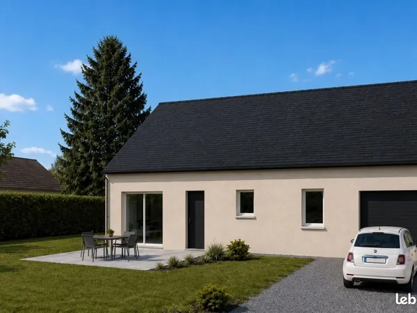Maison neuve de plain-pied T4 à Tollevast - 3 chambres, garage, terrasse et jardin