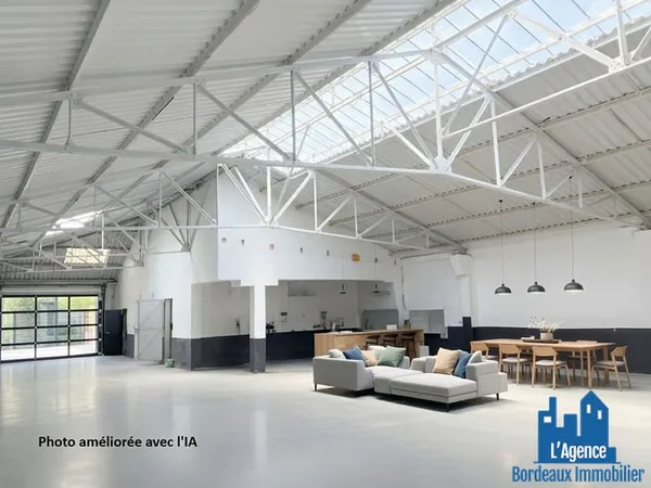 BORDEAUX- BARRIERE DU MEDOC- TRAM D- ENTREPOT DE 520M2 TRANSFORMABLE EN BUREAUX ...