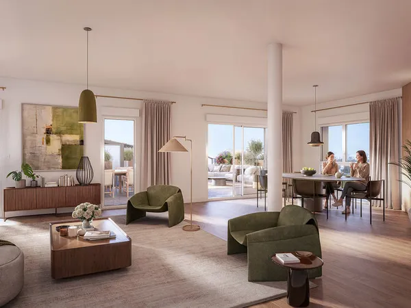 ATTIQUE D'EXCEPTION DE 115 M²  SEUL AU DERNIER ÉTAGE, 2 BALCONS ET VUE PANORAMIQUE