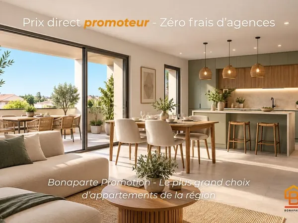 - MÈZE - BEAU 3 PIECES NEUF - PROCHE DU CENTRE - RESIDENCE INTIMISTE