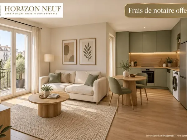 Appartement 2 pièces 36 m²